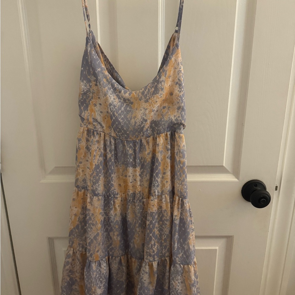 Fanco Purple and Cream Sundress